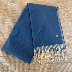 Bruno Magli Light Blue 100% Cashmere Scarf